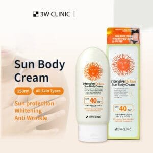 3w clinic intensive dr kim sun body cream SPF40 PA+++(150g)
